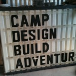 Sign at the El Cosmico Bar